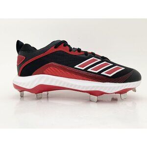 Adidas Icon 6 Bounce Baseball Metal Cleats Red Black White FV9348 Men’s Size 7.5
